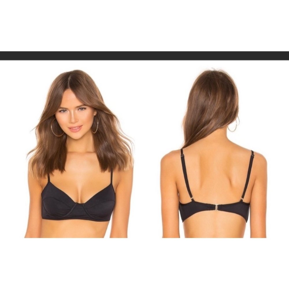 NWT MARA HOFFMAN lua black bikini top size large